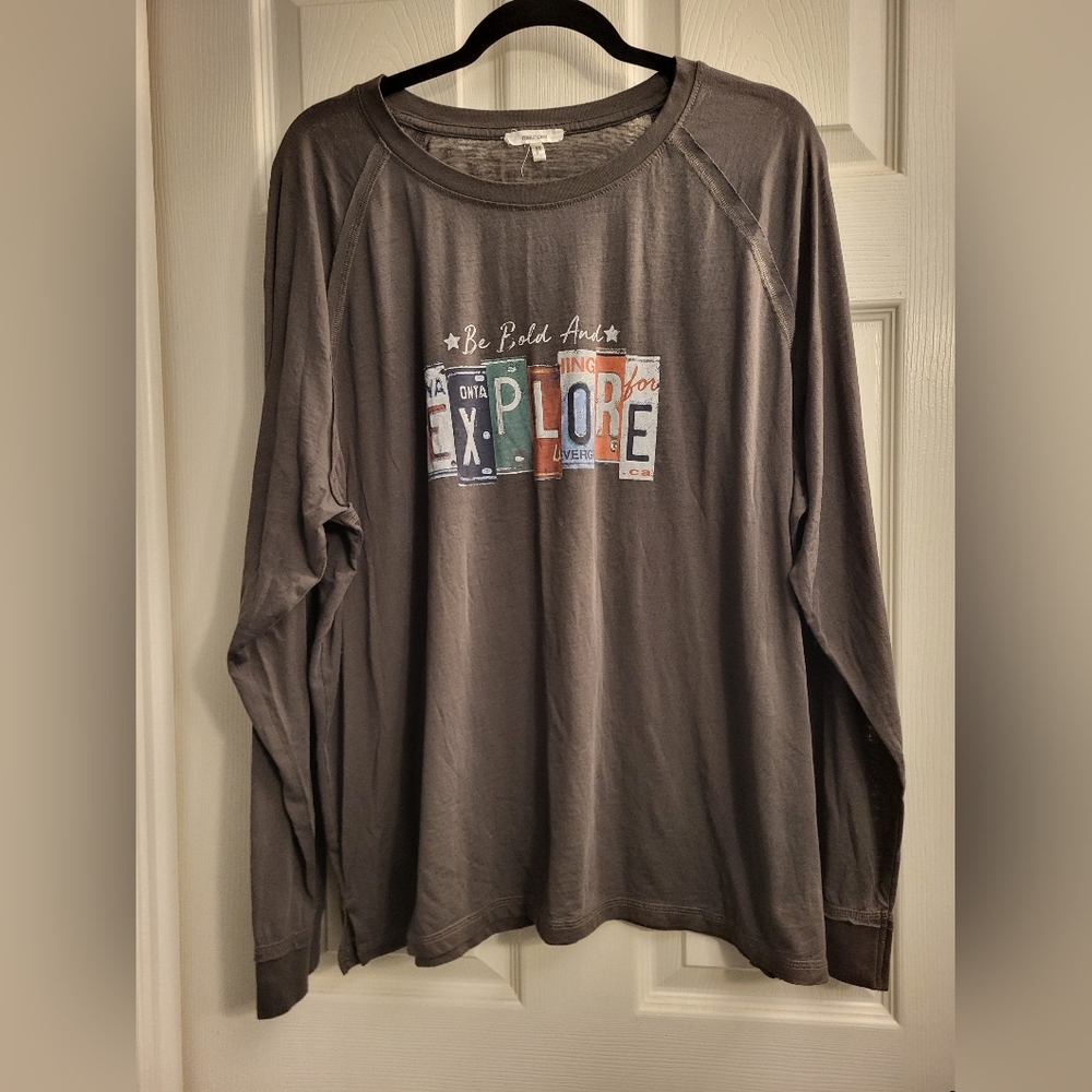 Maurices long sleeve Oversized Graphic Tee. XL